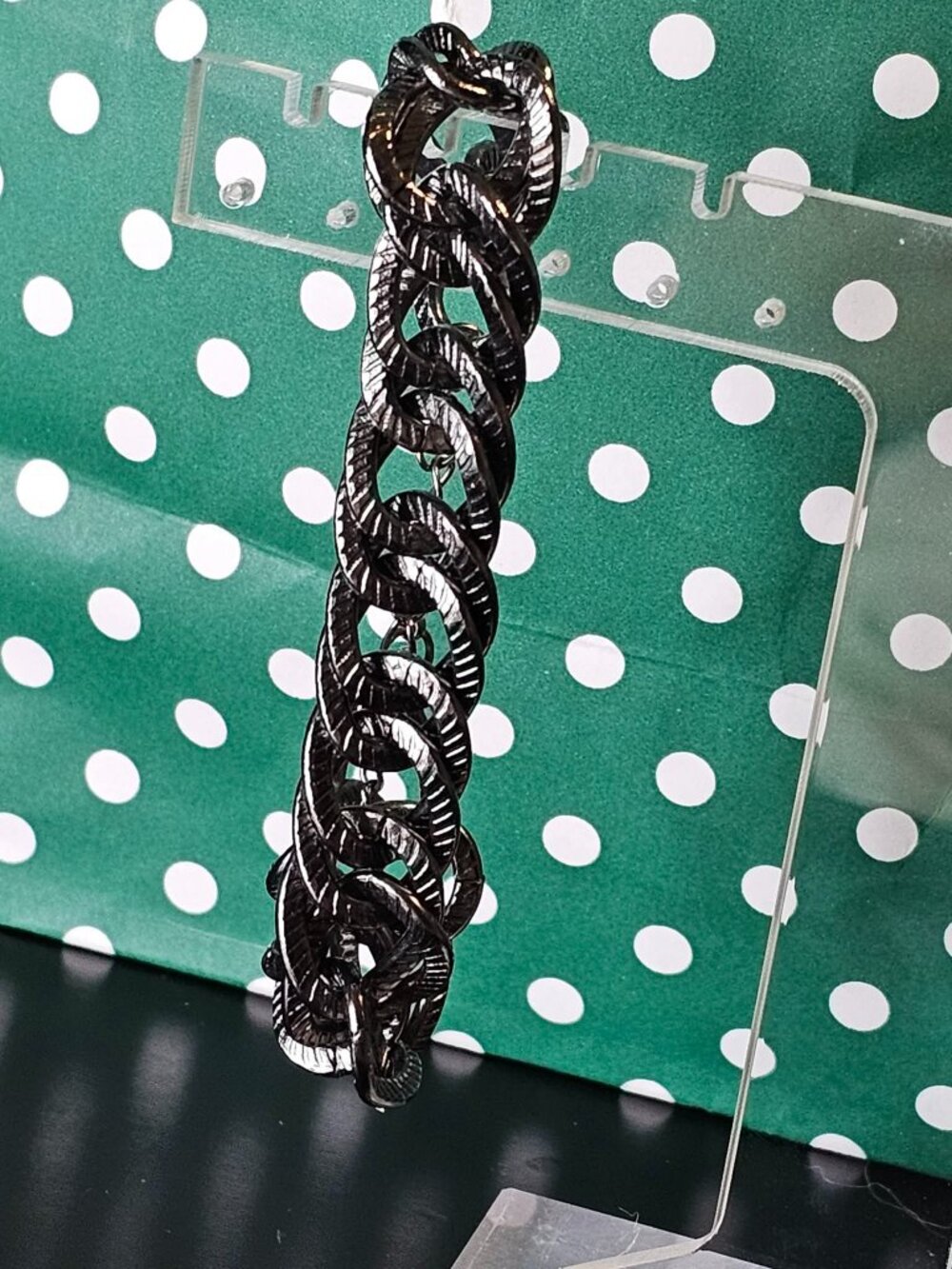 Gunmetal Black Chain Link Bracelet